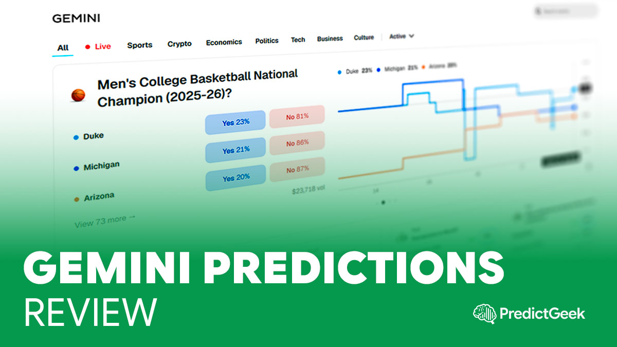 Gemini predictions market screen